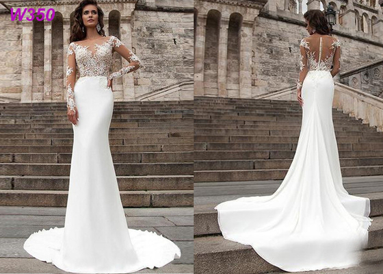 Beach series button back Bohemian wedding dress Mermaid Turkey 2019 bridal gown